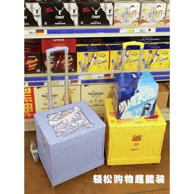 Trolley capable of going upstairs, folding shopping cart, camping trolley, portable flatbed trolley, climbing upstairs to get ex