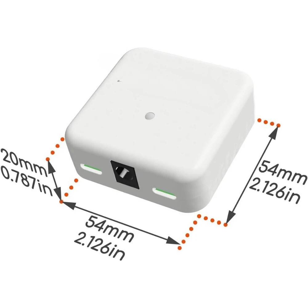 2 WiFi and Bluetooth Smart Garage Door opener  With sensor and power adapter.