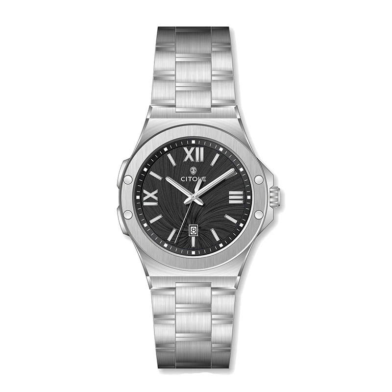 Caliber 2115 For Daily Use CITOLE 304L Stainless Steel Sapphire Glass Multi-layer Process Quality CT7025G Quartz Watch Lovers On
