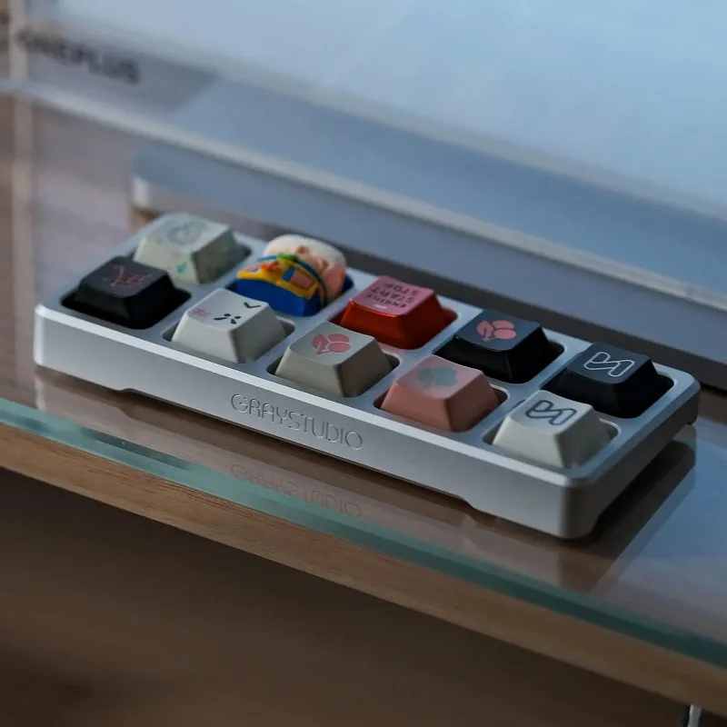 

Коробка для хранения клавиш CHUCK, алюминий, красный медный материал, индивидуальный персонализированный чехол для хранения клавиш, аксессуары для клавиатуры, подарок «сделай сам»