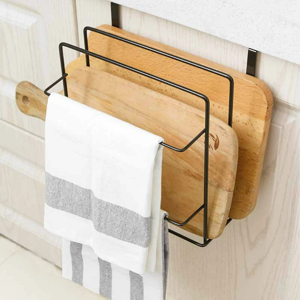 

Wall Mounted 2 3 Cutting Boards Rack Iron PP Tray Holder Towel Storage Dry Kitchen Countertop Pantry ganizer