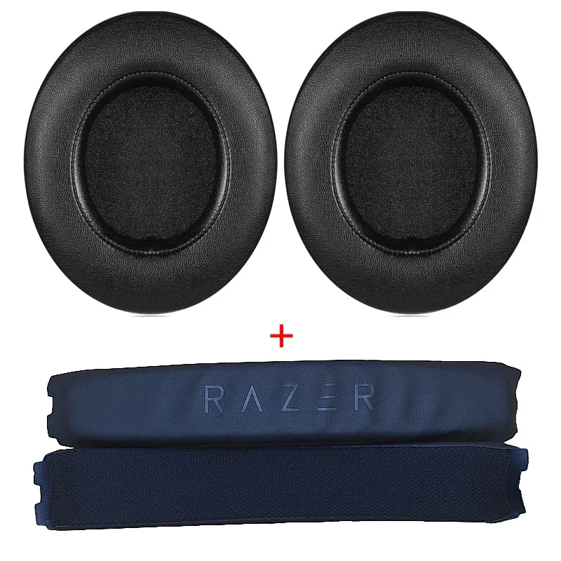 Substituição Ear Pads para Razer, Earmuffs, Earpads, Headband para Razer, Kraken Pro, V2, EarPads 7.1, Chroma V2, USB, Gaming Cover Almofada