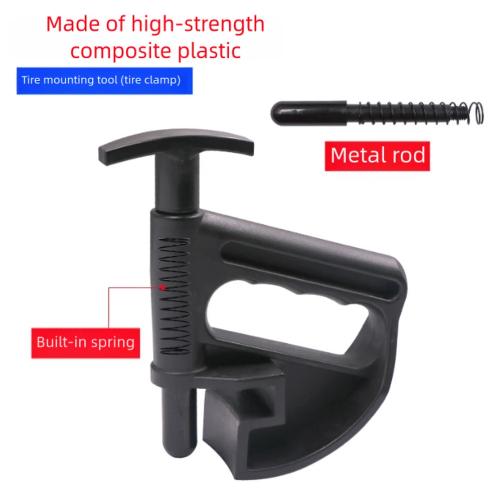 5Pcs Nylon Car Tire Bead Clamp Tool Set with Spring Loaded Plunger for Tire Installation Assistance on Vehicles