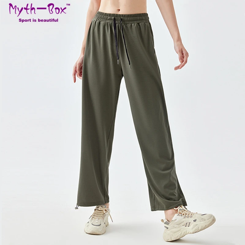 Women Loose Sport Pants High Waist Jogger Pant Drawstring Yoga Harem Pant Elastic Running Trousers Gym Fitness Sweatpants Female