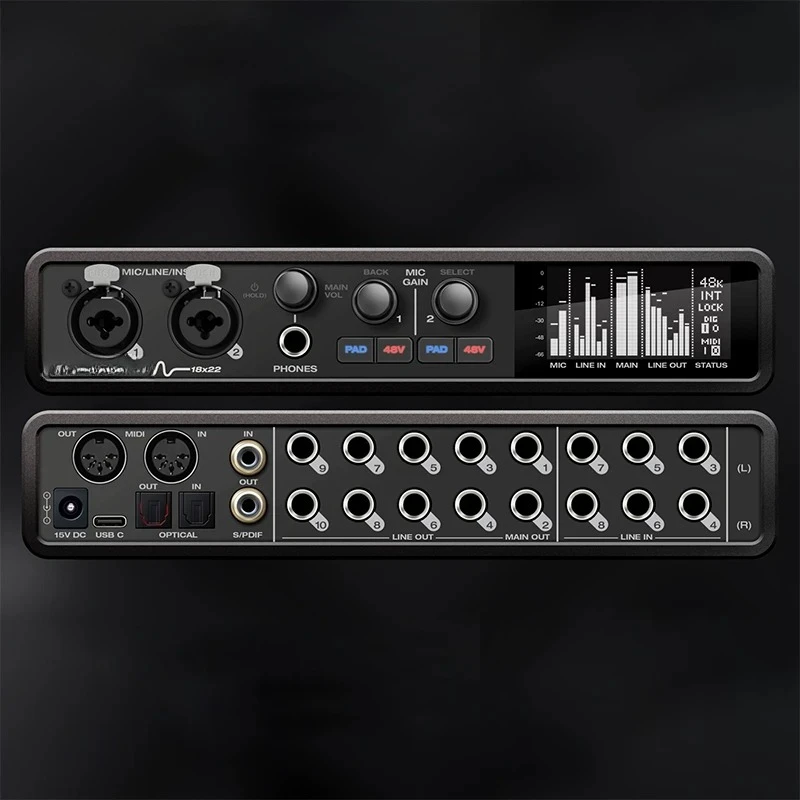 

mk5 sound card 18 in 22 out audio interface External sound card with DSP effect