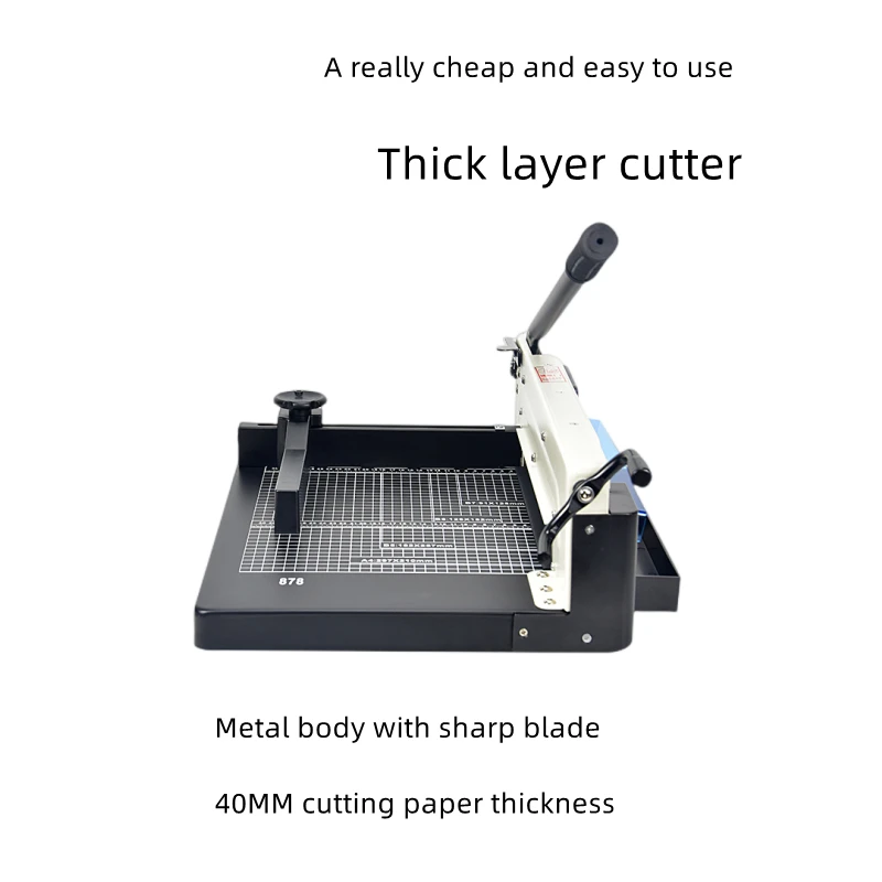 A4(310MM) Manual Paper Cutter large blader a push cardboard 878 thick  photo cutting paper cutter paper pusher