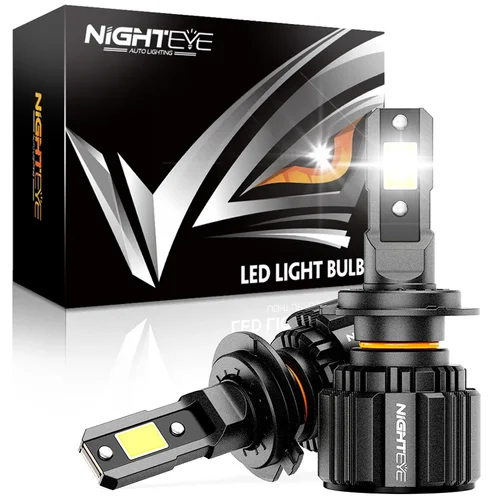 NIGHTEYE H7 LED Canbus 30000LM bombillas de faros de coche H4 HB3 9005 HB4 9006 H11 H8 H9 9012 luces Led 6500K blanco 12V 72W lámpara de automóvil
