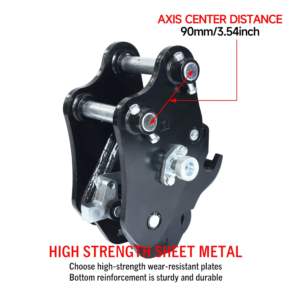 Semi-automatic Mini Excavator Quick Change Hitch Quick Connect Attachments Quick Coupler For 1-3Ton Excavators
