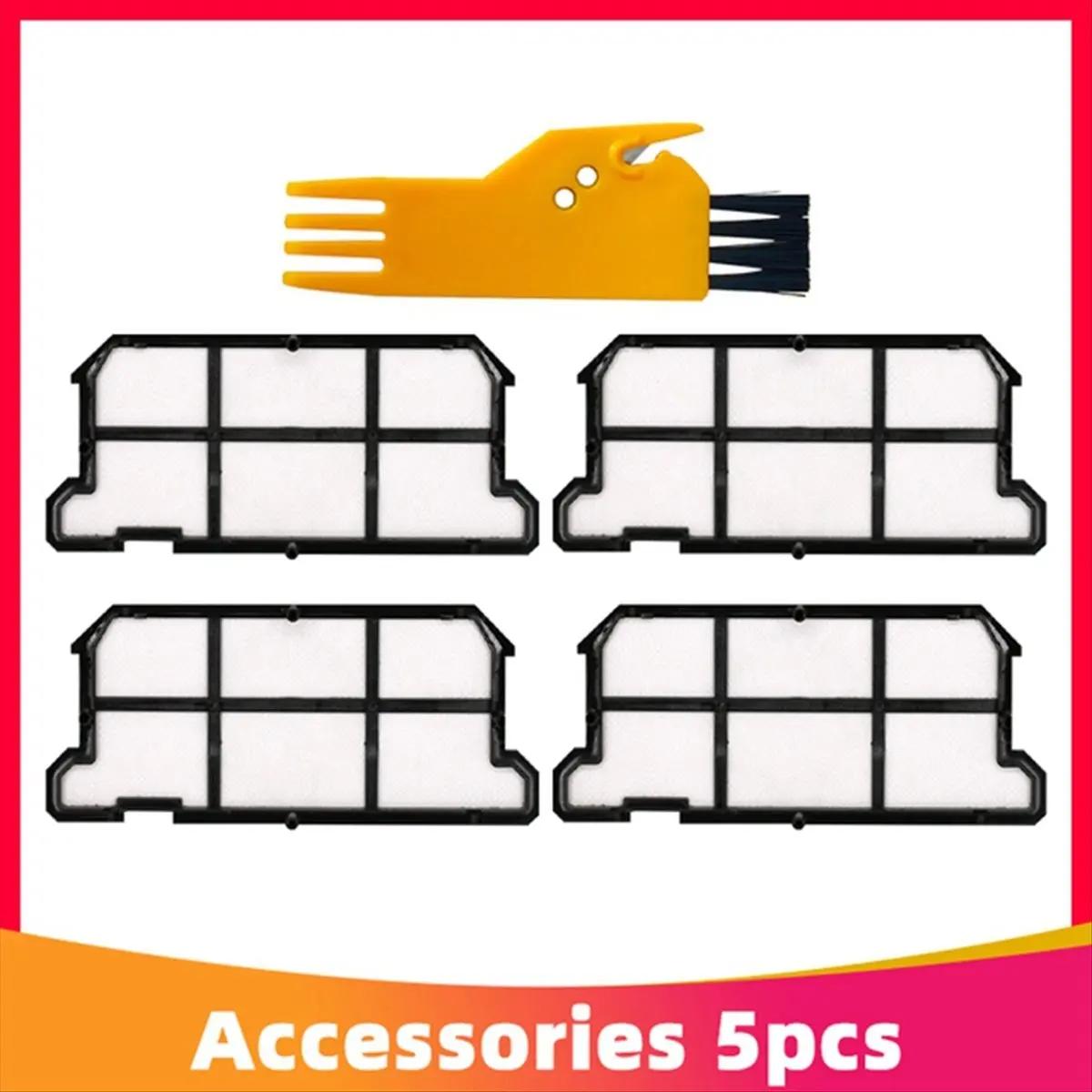 

For V7 / V7s / V7s Pro V7s Plus Robot Vacuum Cleaner Roller Side Brush Filter Mop Cloth Parts