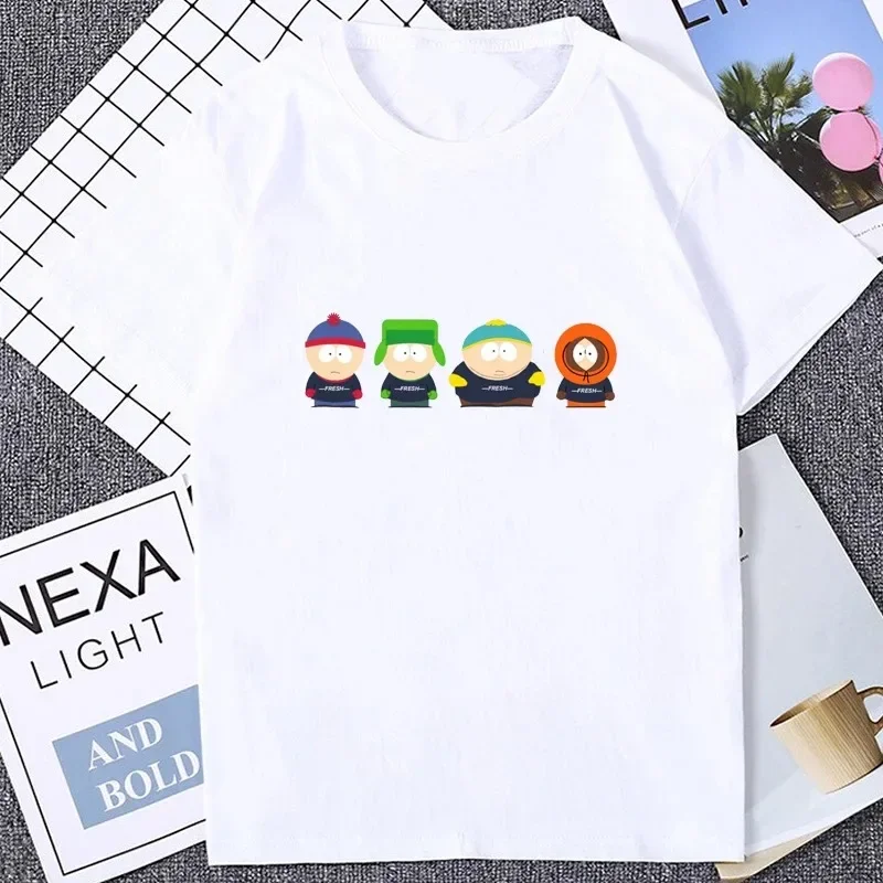 Koszulka dziecięca South Park Retro Hot selling Casual modna wygodna Anime Acg Fans Otaku t-shirt dla chłopców i dziewcząt