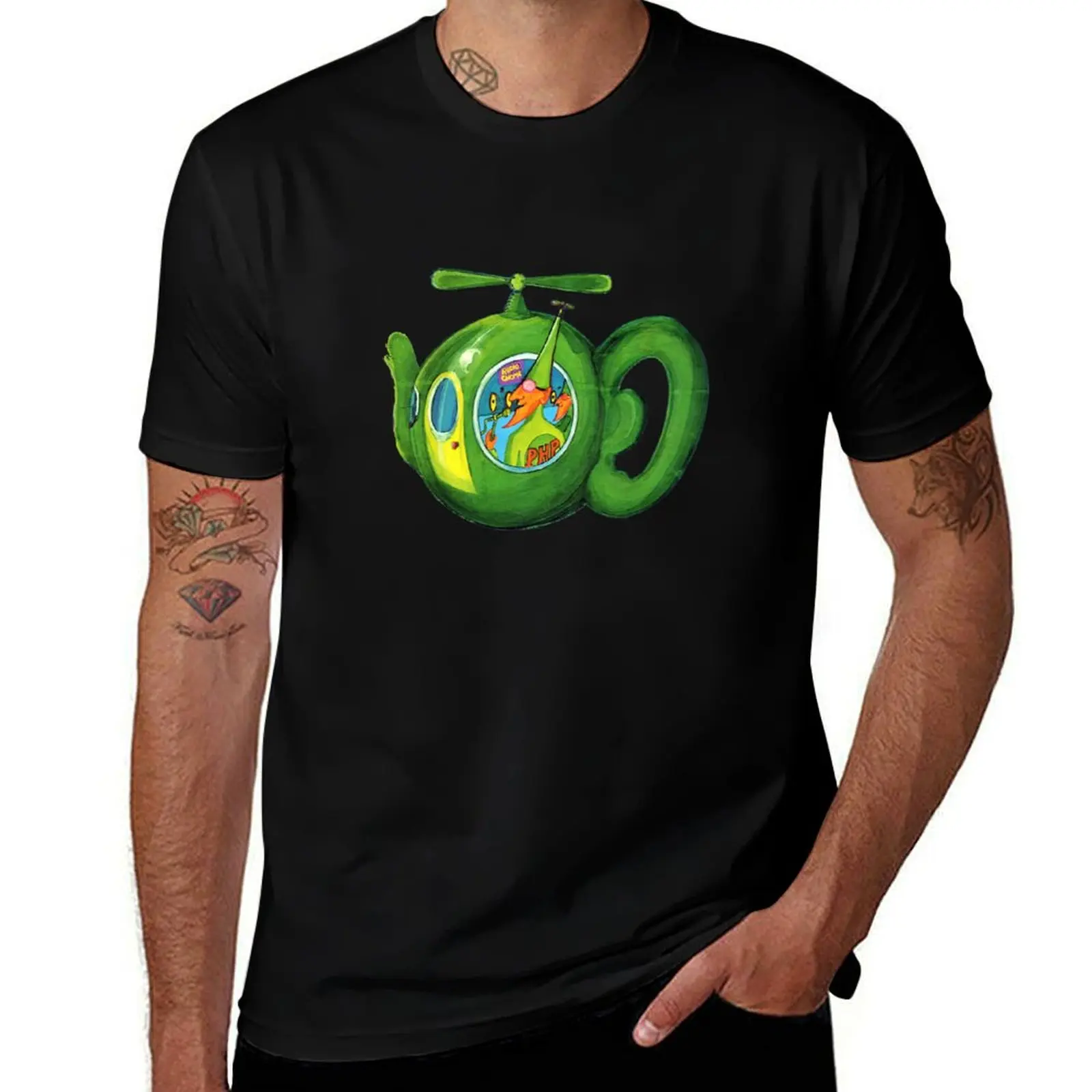 Flying Teapot Classic T-Shirt Short sleeve tee graphic t shirt vintage custom shirt vintage clothes black t-shirts for men