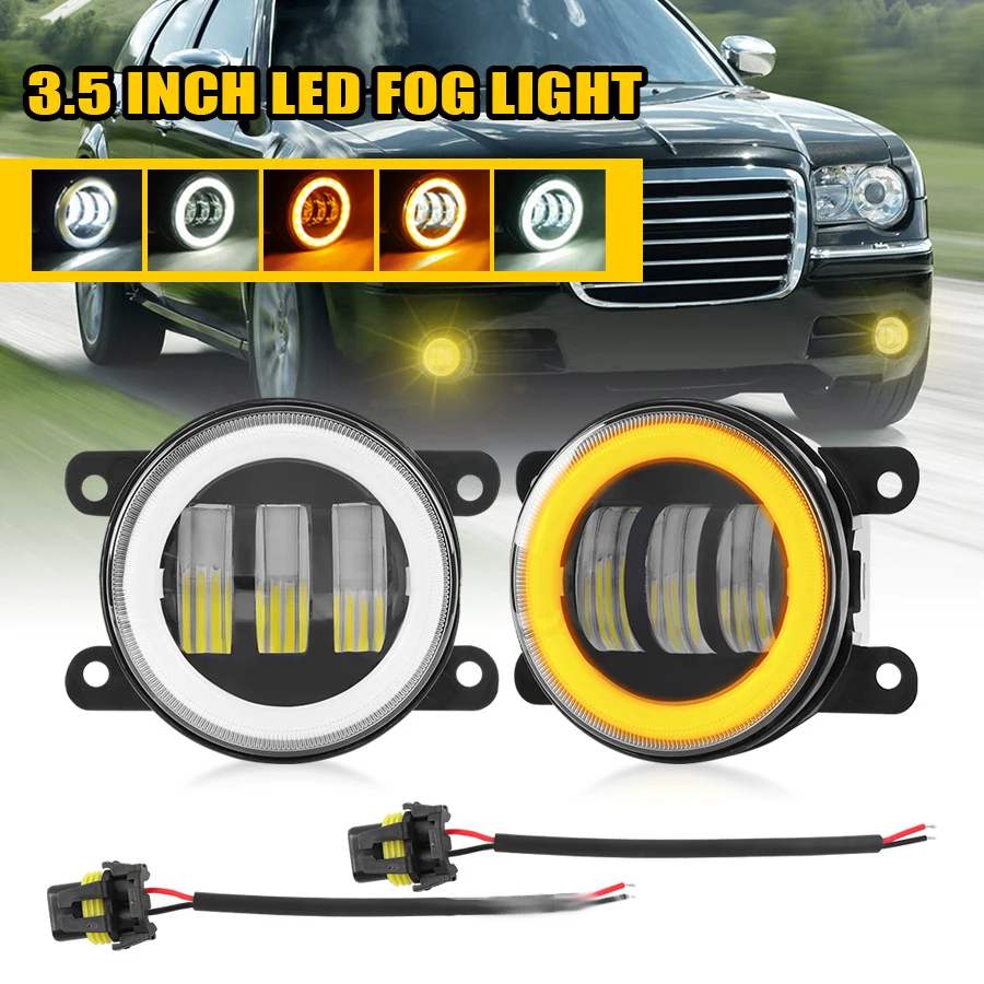 

Fits Toyota Camry, Vios, Levin, Corolla, Highlander; 3.5-inch LED lens fog light upgrade with high brightness