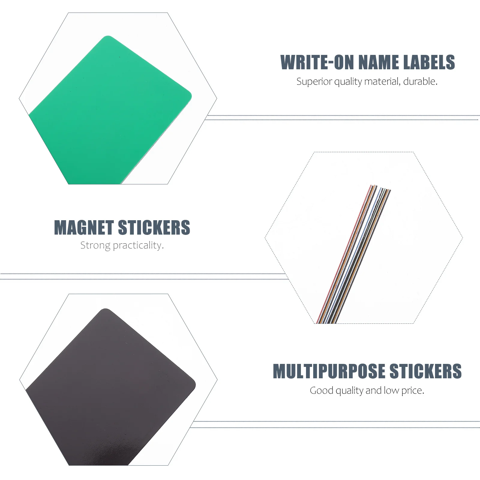 

2 set Magnetic Name Blank Write-On Label Stickers For Home Office School Organization Multipurpose Name Tags Refrigerator Magnet