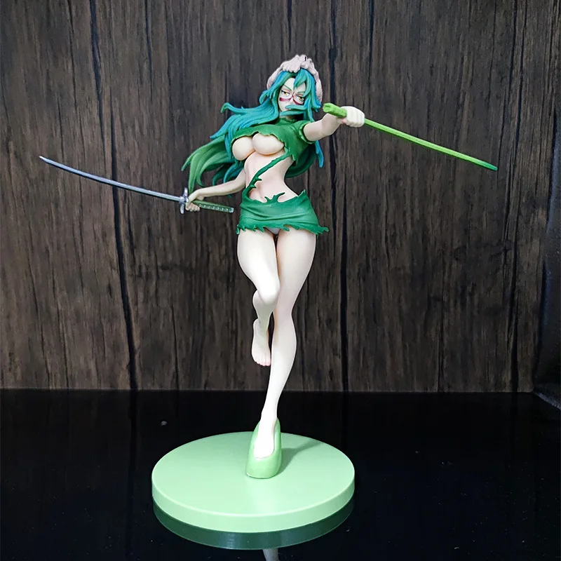 24cm BLEACH Nelliel Sexy Anime Figure Neliel Tu Oderschvank changeable face Action Figure Figurine Collection Adult Model Toys