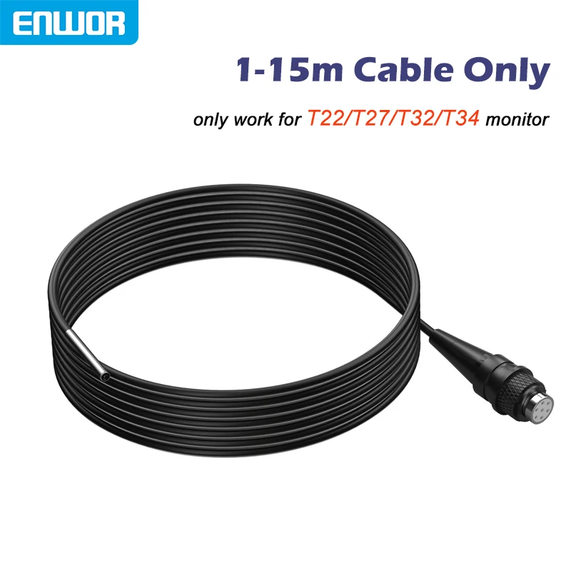 ENWOR 4.5-inch IPS Color Screen Endoscope Single&Dual Camera Waterproof Inspection Borescope Rigid Cable for Check Car 3.9mm 8mm