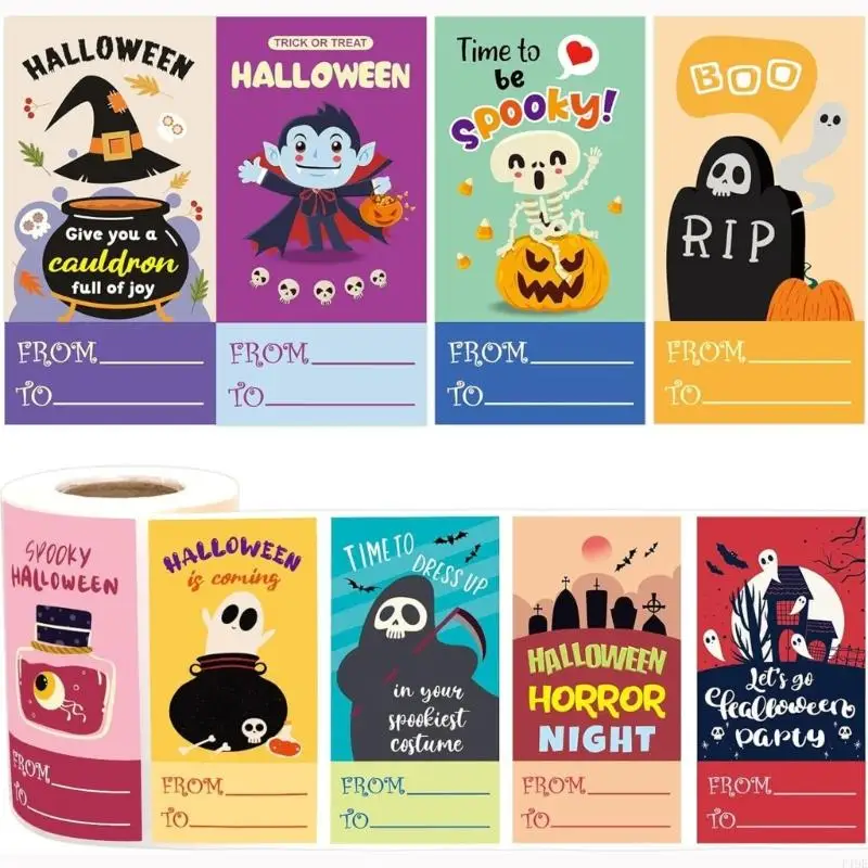 300 Pcs Halloween Sticker Pumpkins Labels Sticker Reward Sticker Decorative Sticker Labels for Party Decoration F19E