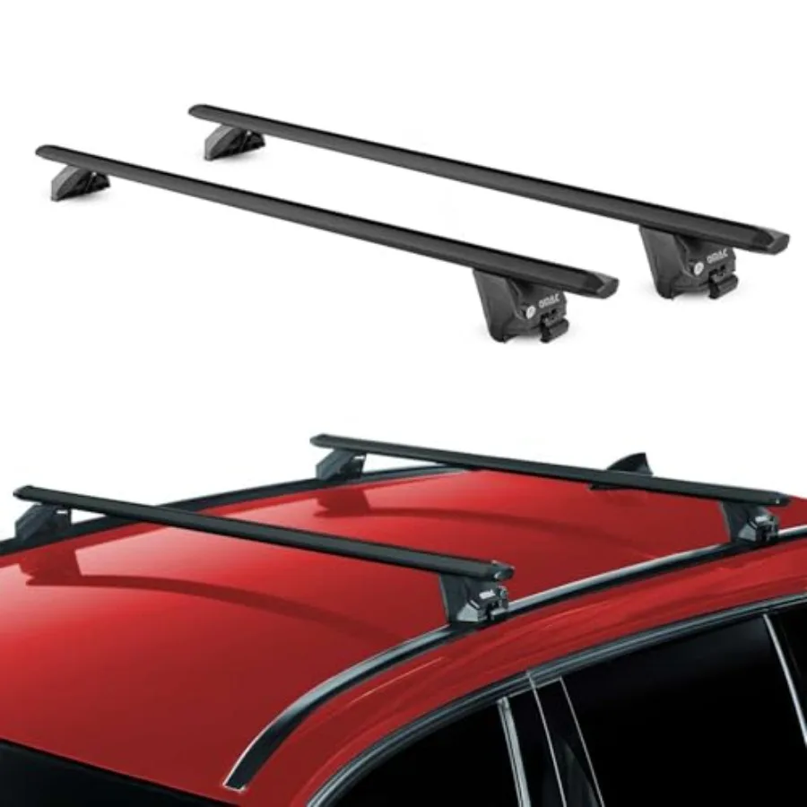 

Roof Rack Cross Bars for Volvo V60 2020-2023 Heavy Duty-Lockable 220Lbs Aluminium Black 2Pcs fits Cargo Carriers Kayak Canoe Bi