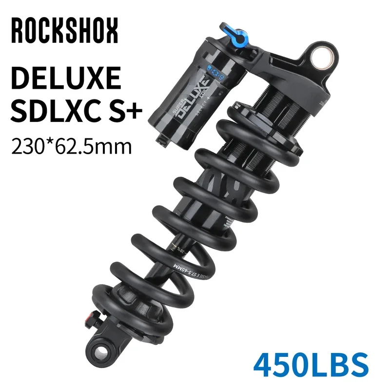 ROCKSHOX DELUXE SDLXC SHOCKS Mtb Bike Spring Shock 230*62.5mm Shock Absorber for EBike/XC/Lindau Tortoise Rabbit Adjustable Lock