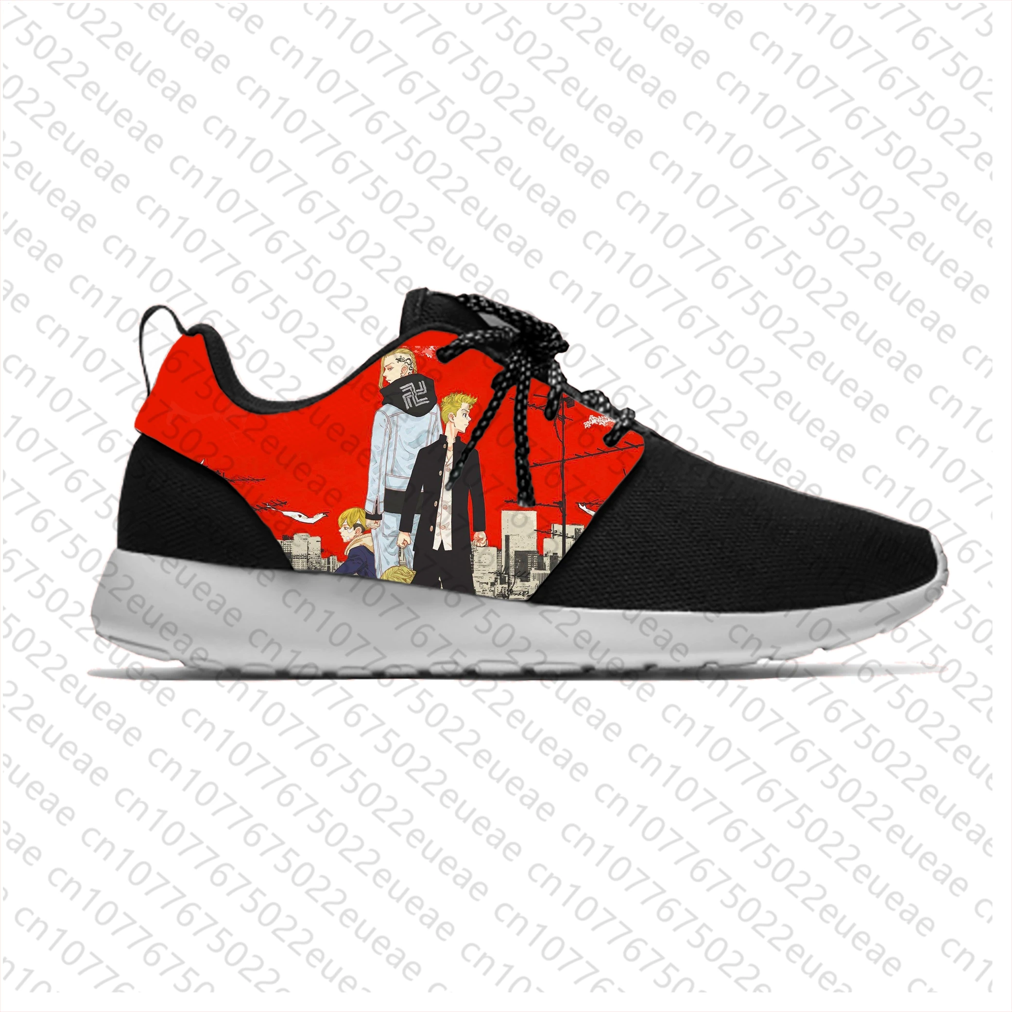 Japanische Anime Manga Cartoon Comic Tokio Revengers Sport Laufschuhe lässig atmungsaktiv leichte 3D-Druck Männer Frauen Turnschuhe