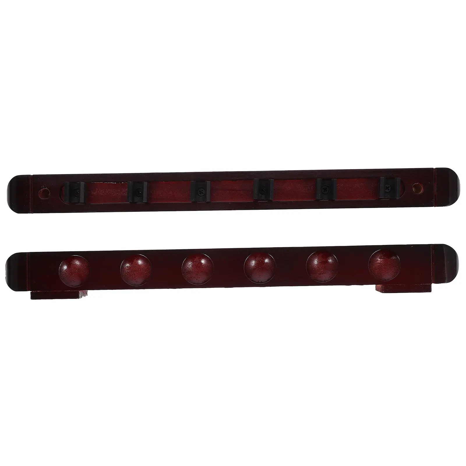 

1Set Pool Cue Rack Wall Mount Wood Multi-Slot Billiard Cue Holder Pool Stick Display Organizer Stand Display Pole Rack