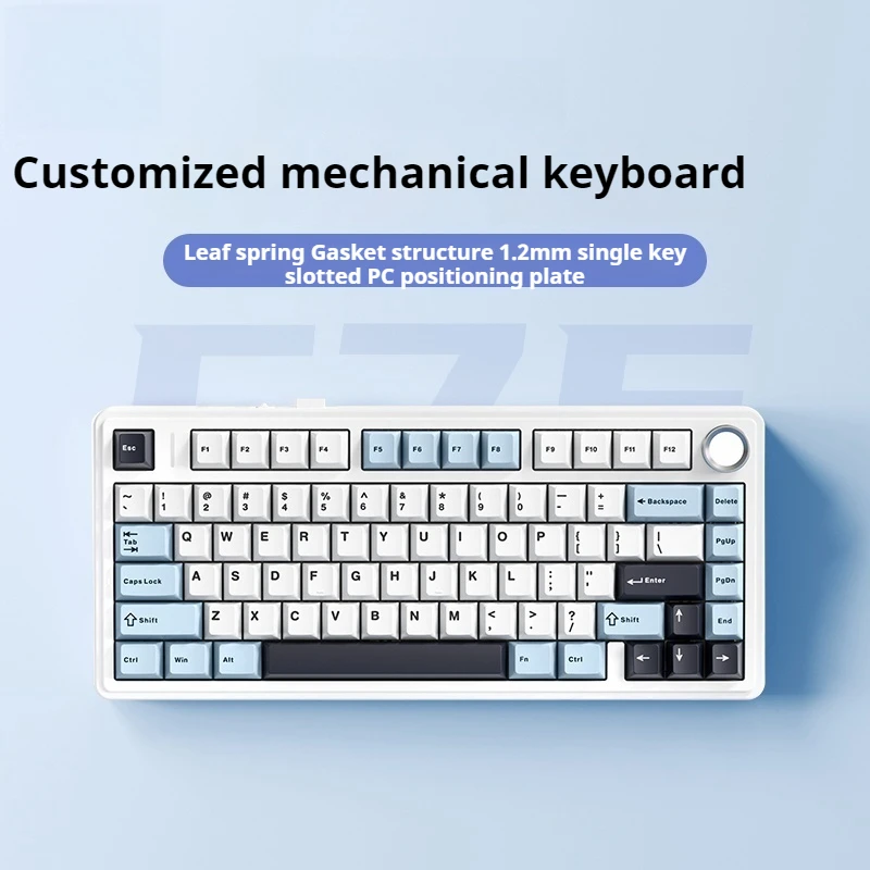 Game Mechanical Keyboard Rgb Customized 2.4g Wireless Bluetooth Wired Tri Mode Gasket Structure Customized Birthday Present