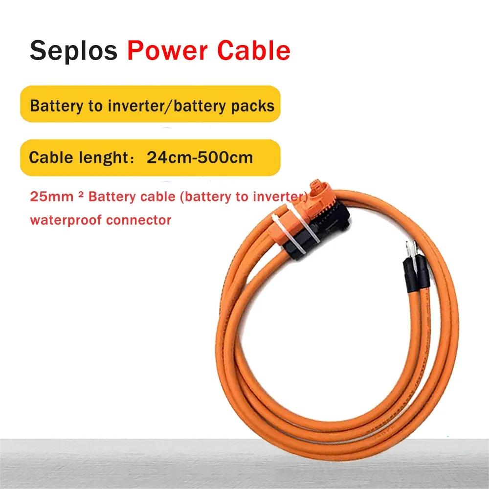 

Seplos SUTEN PUSUNG Power Cable 25mm2 Parallel Cable Cable Terminal Plug Copper Core Elbow Power Connector