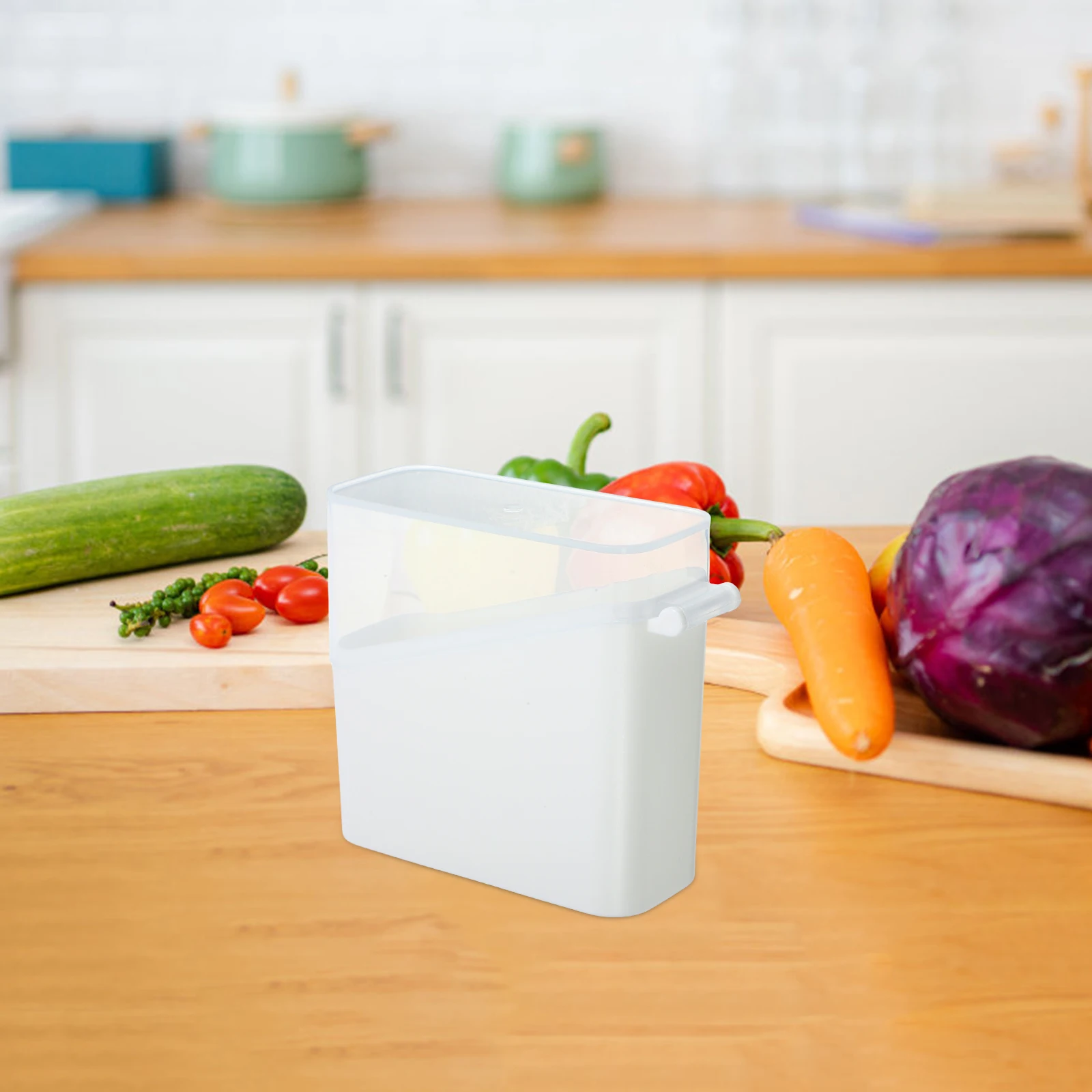 

Cheese Keeper Containers Airtight Slice Food Holder Fridge Storage Boxes Kitchen Accessories Tea Bag Organizer