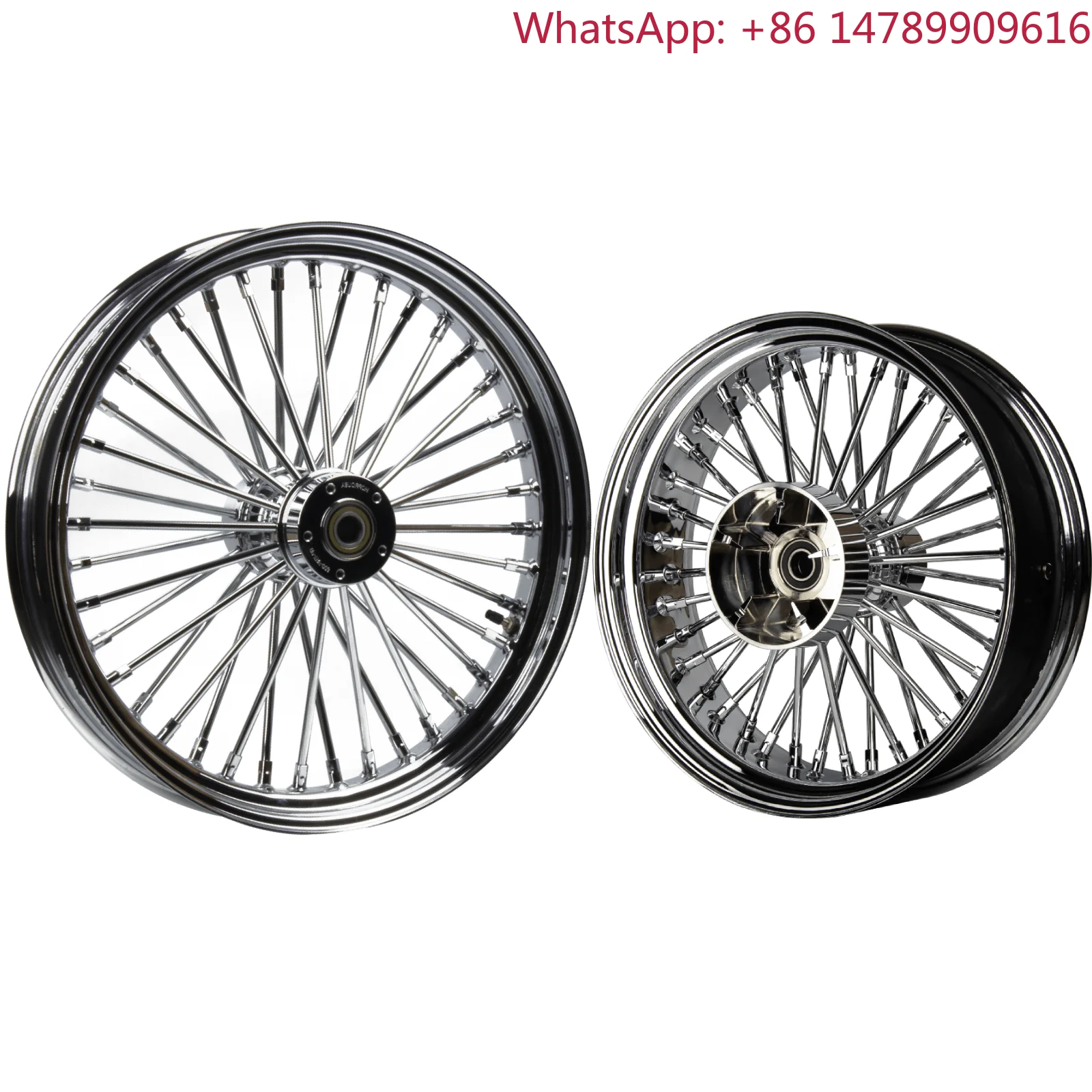 

Customizablewheel Sizes.Chrome Motorcycle Wheels Fat Spoke Design For 18+ Touring Softail Street Bob Low Rider STAmericanClassic