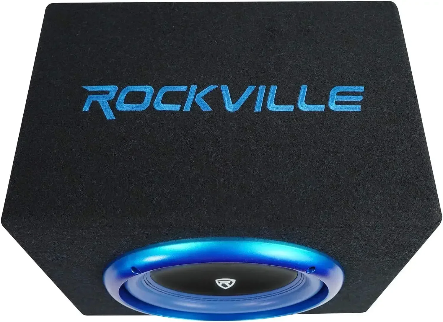 Rockville RVB10.1A 10 Inch 500W Active Powered Car Subwoofer+Sub Enclosure Box, Black