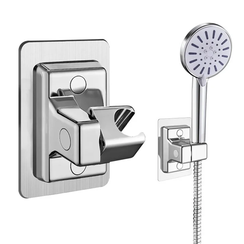 Soporte Universal para cabezal de ducha, montaje en pared ajustable, autoadhesivo, accesorio de baño