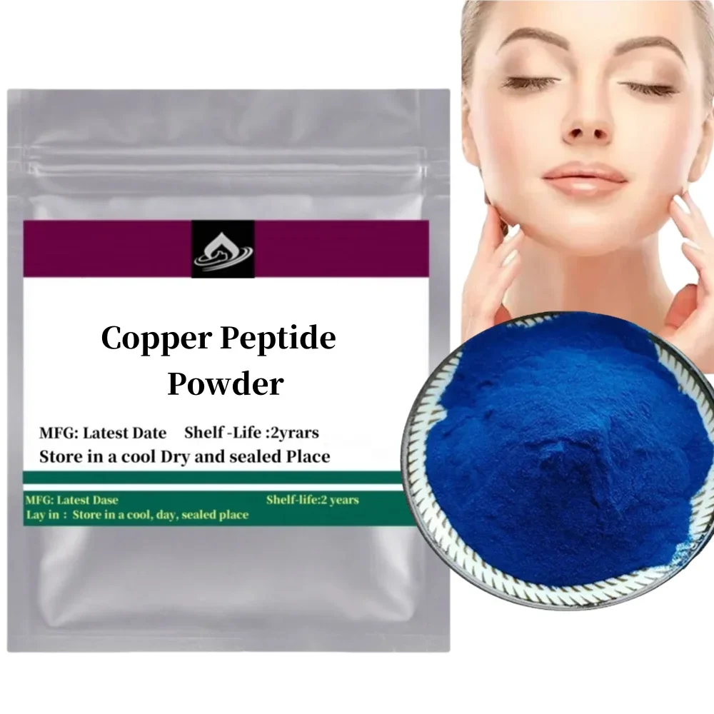 Blue Copper Peptide Powder Tripeptide Ghk-cu Promotes Collagen Production And Anti-aging Cosmetic Materials