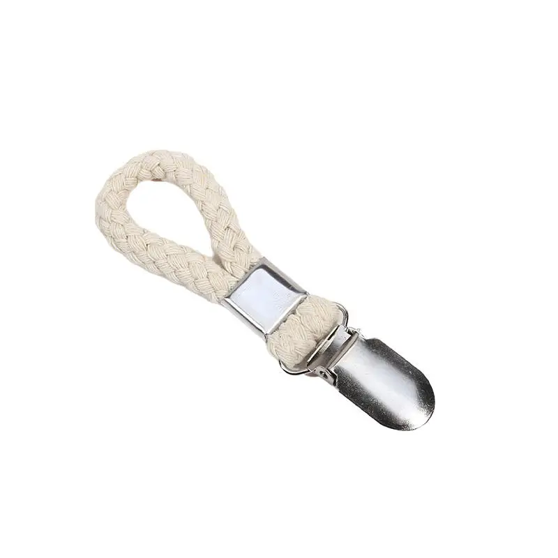 1/2PCS Bad Handtuch Clips Geflochtene Mehrzweck Kleiderbügel Bad Baumwolle Schleife Handtuch Clip Metall Clamp Küche Hause lagerung – Detail 17