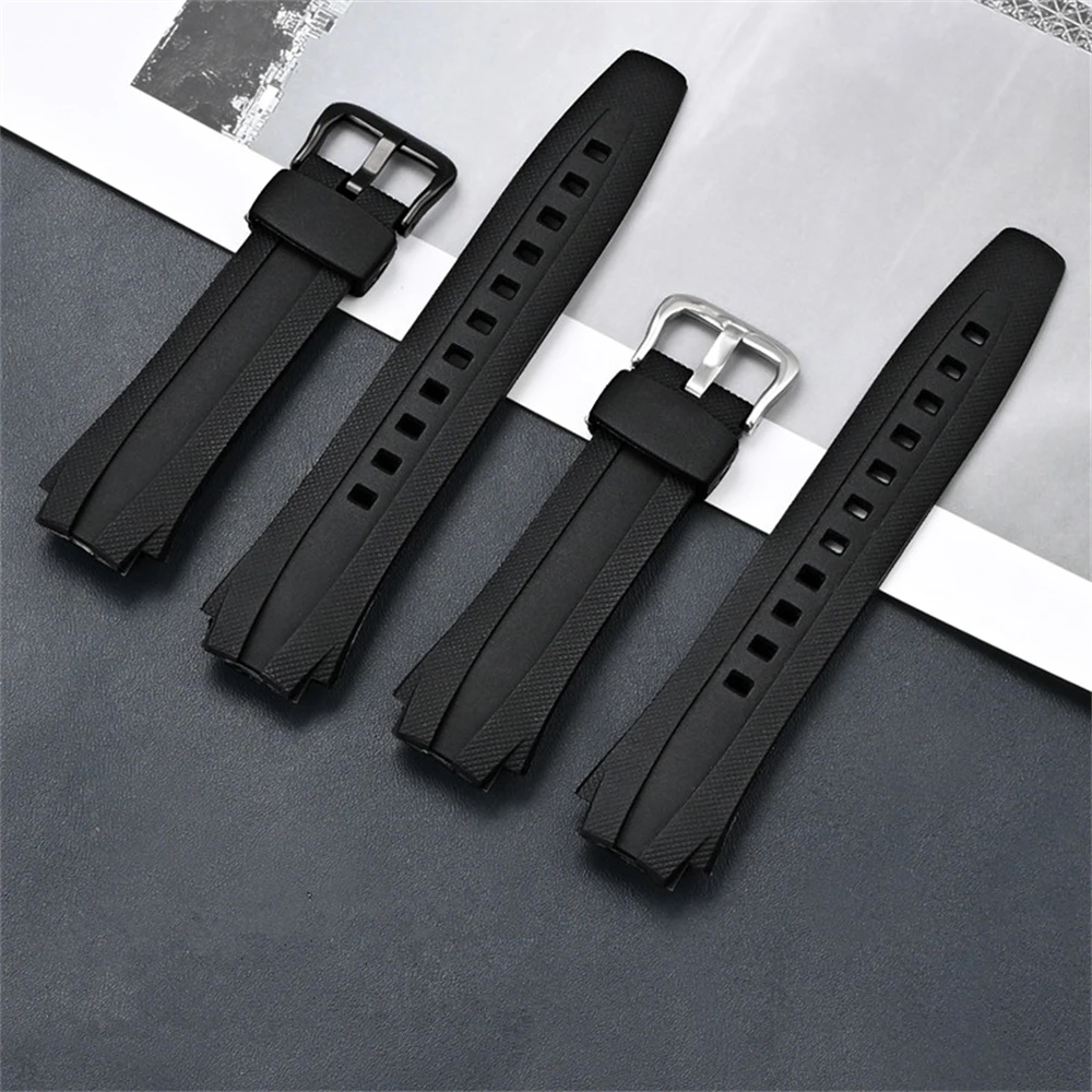 Watchband For AQ-160W AQ-163W Strap Wrist Waterproof sports TPU Watch band accessories Comes with pin tool