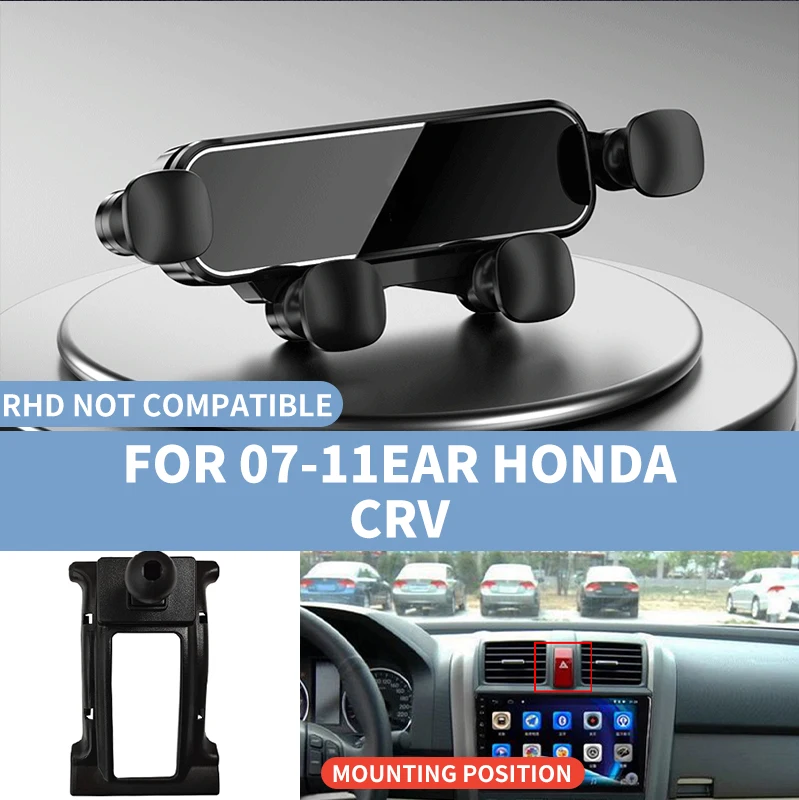 Car Phone Holder, Car Air Vent Smartphone Holder, Automatic Air Conditioning Vent Phone Holder, Suitable for Honda Crv from 2007-2011, Compatible with All Smartphones
