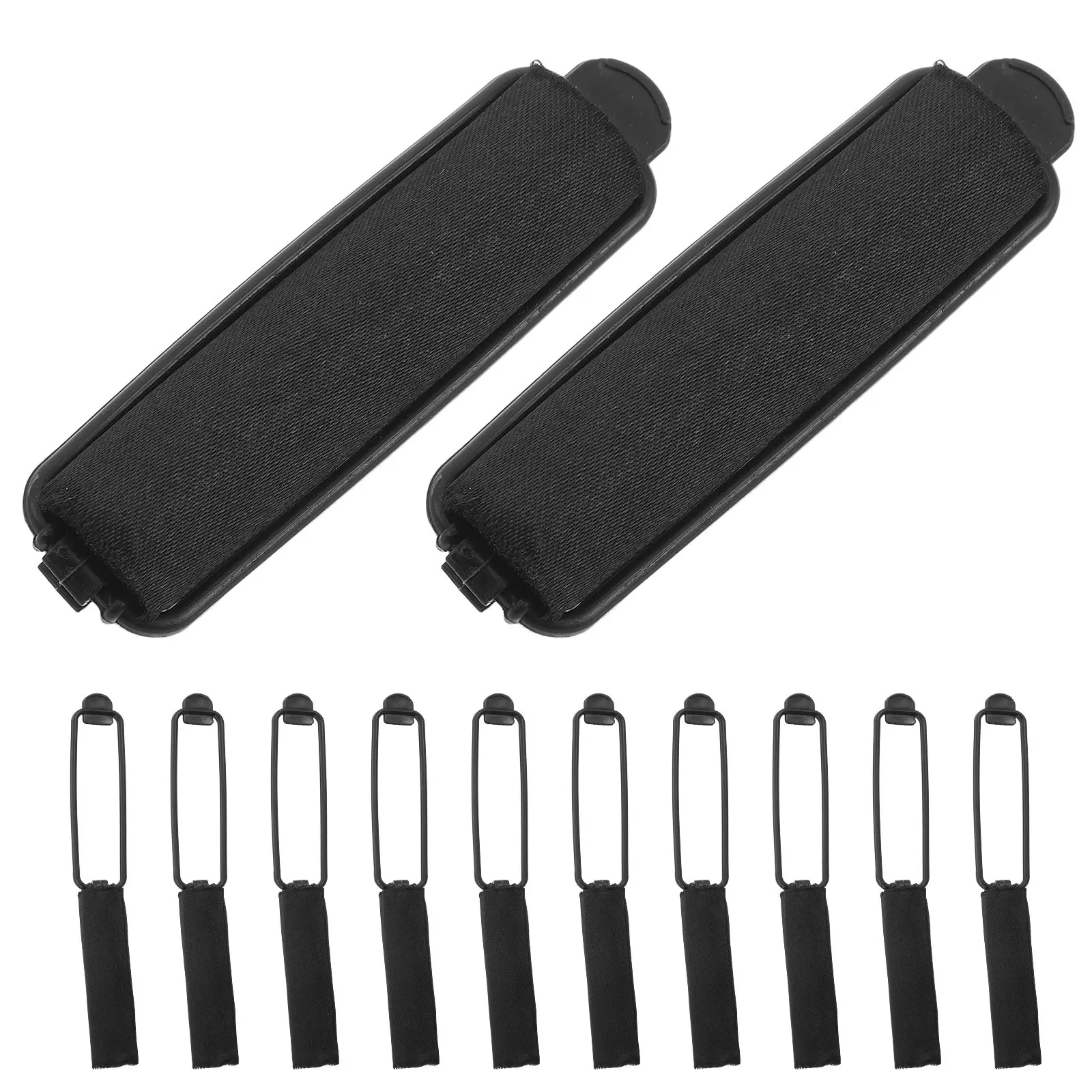 14Pcs Soft Sponge Hair Rollers Cloth Wrapped Self Grip Heatless Curlers for Bangs Short Long Medium Hair Styling Tools