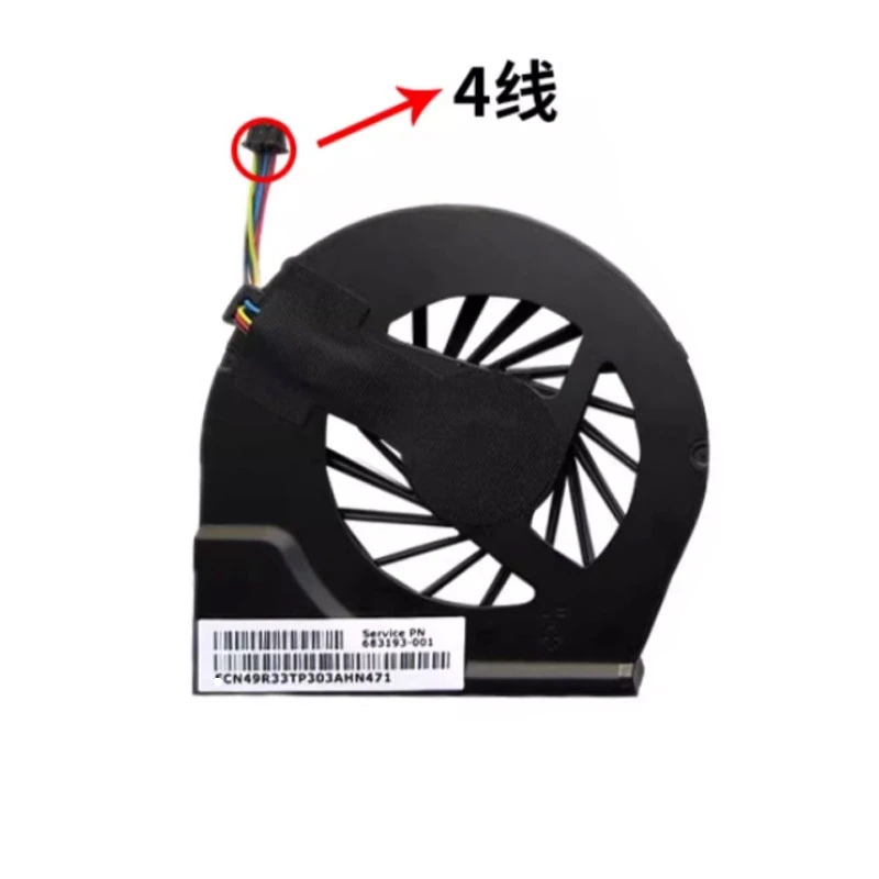 Novo ventilador cooler para cpu de laptop para HP Pavilion G4-2000 Q72C G6-2000 G7-2000 2118TU/ 683193 -001 4 pinos