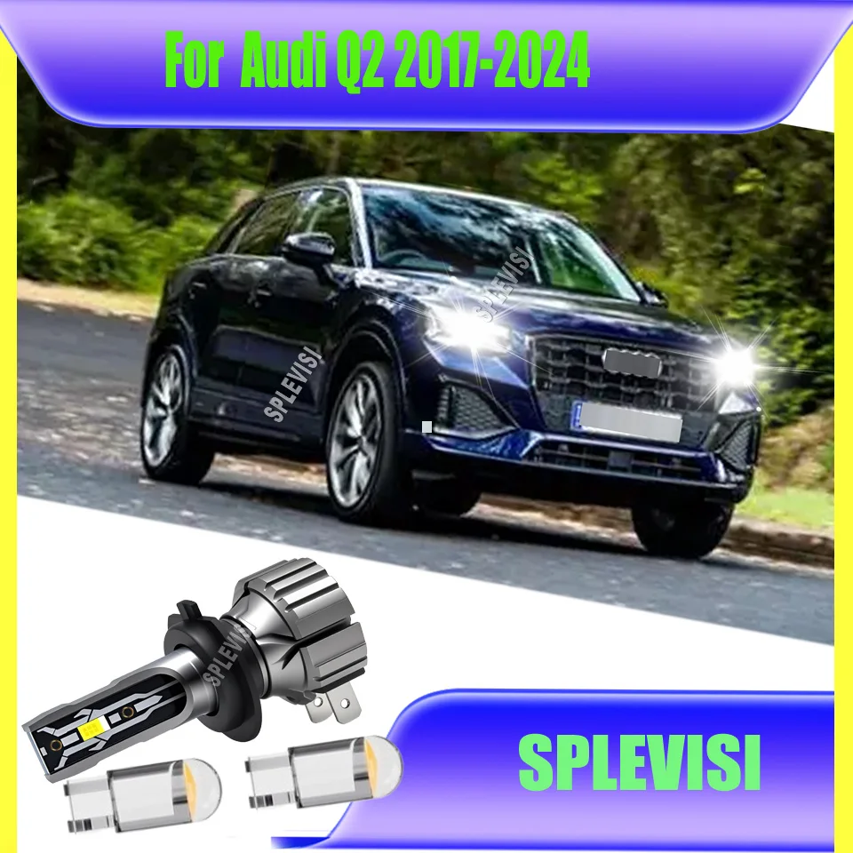 

360° Ligting Perfect Beam Pattern Auto LED Headlight Car Light 150W/Pair For Audi Q2 2017 2018 2019 2020 2021 2022 2023 2024