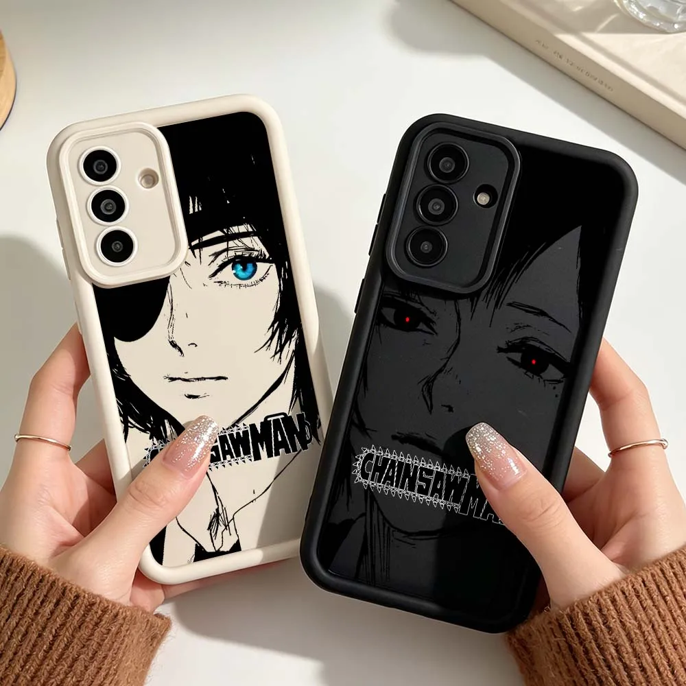 

Chainsaw Man Comics Girl Phone Case For Samsung A03 A04 A05 A06 A07 A24 A23 A22 A21s A17 A16 A15 A14 A13 A12 5G Eye Ladder