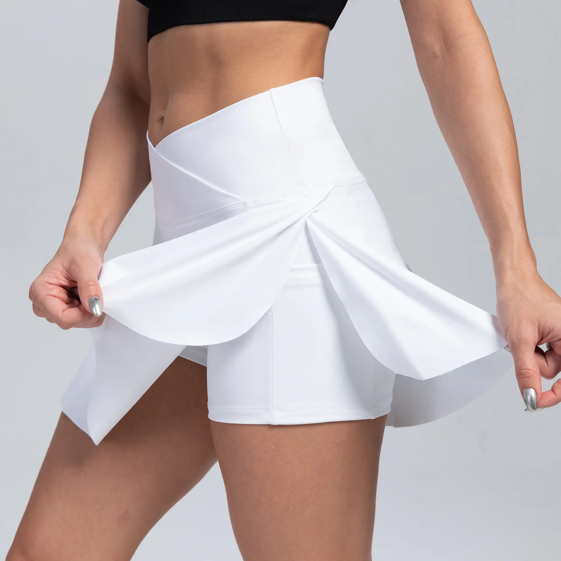 Tennis Clothes Women Yoga Sports Skirt Short Tenіsleep Skirt Gym Fitness Skort Workout Shorts Women Clothing Tennis Dress Pocket