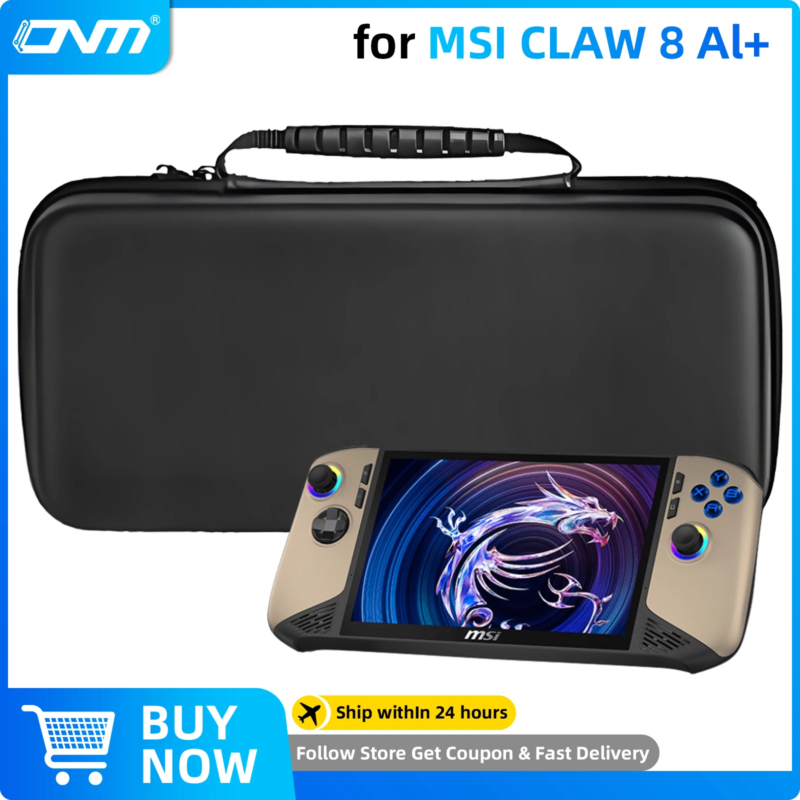 Sac de rangement pour MSI Claw 8 AI +, mallette de voyage pour CLAW 8 AI, �tui de protection antichoc �tanche, accessoires