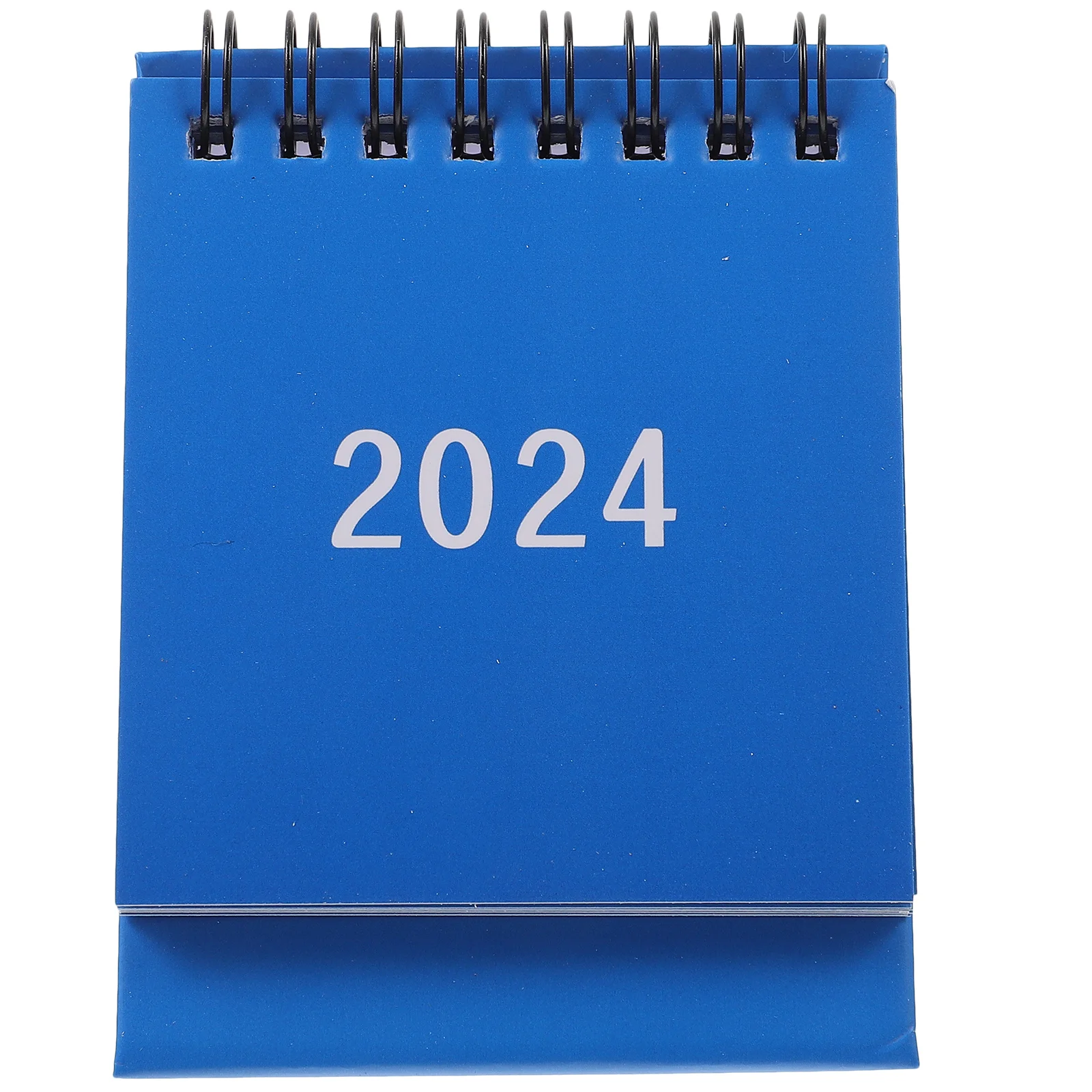 Mini 2024 desktop pequeno suporte decorativo para calendário mensal decorativo escritório casa mesa flip calendário acessório