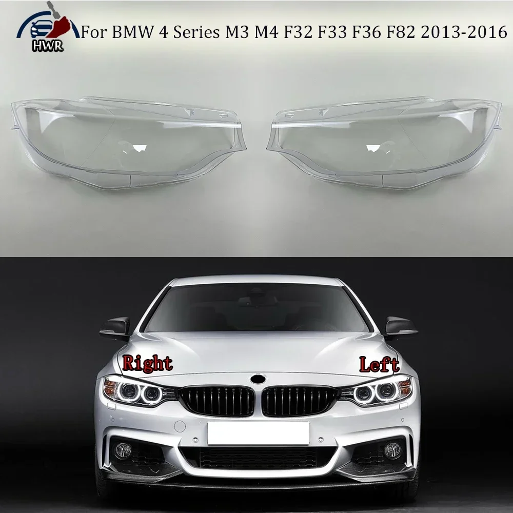 

For BMW 4 Series M3 M4 F32 F33 F36 F82 2013 2014 2015 2016 Headlight Shell Transparent Lampshade Headlamp Cover Lens Plexiglass