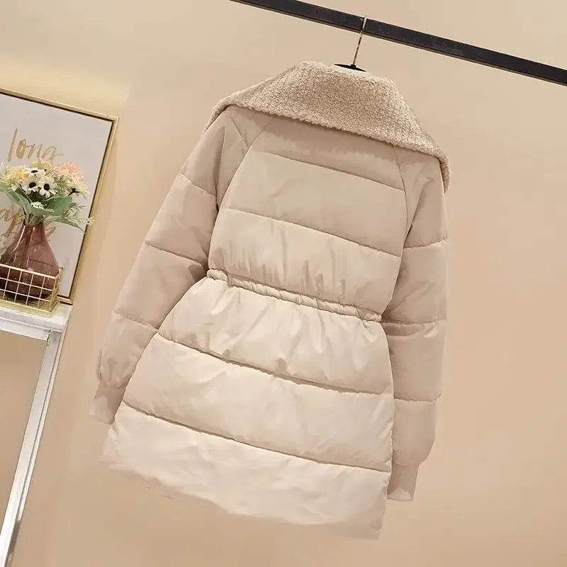 

Padded Lady Parka Blouson Women's Cotton Coat Thick Youthful Outdoor Clothes Warm Winter on Sale 2025 Trend Lined Quilted Jacket
