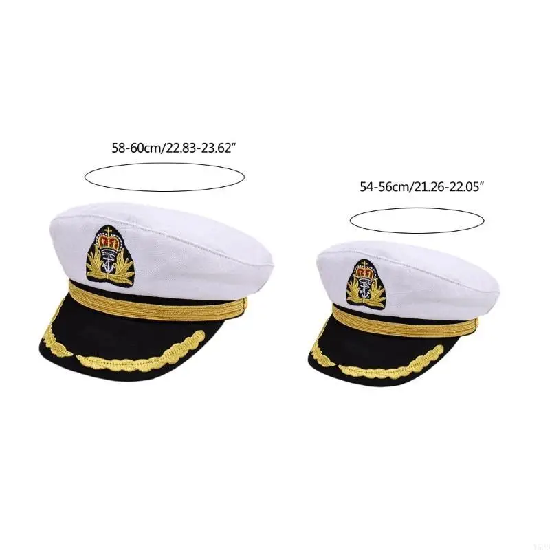 Y5JD Kapitan Yacht Hat Adult Kid Kostum