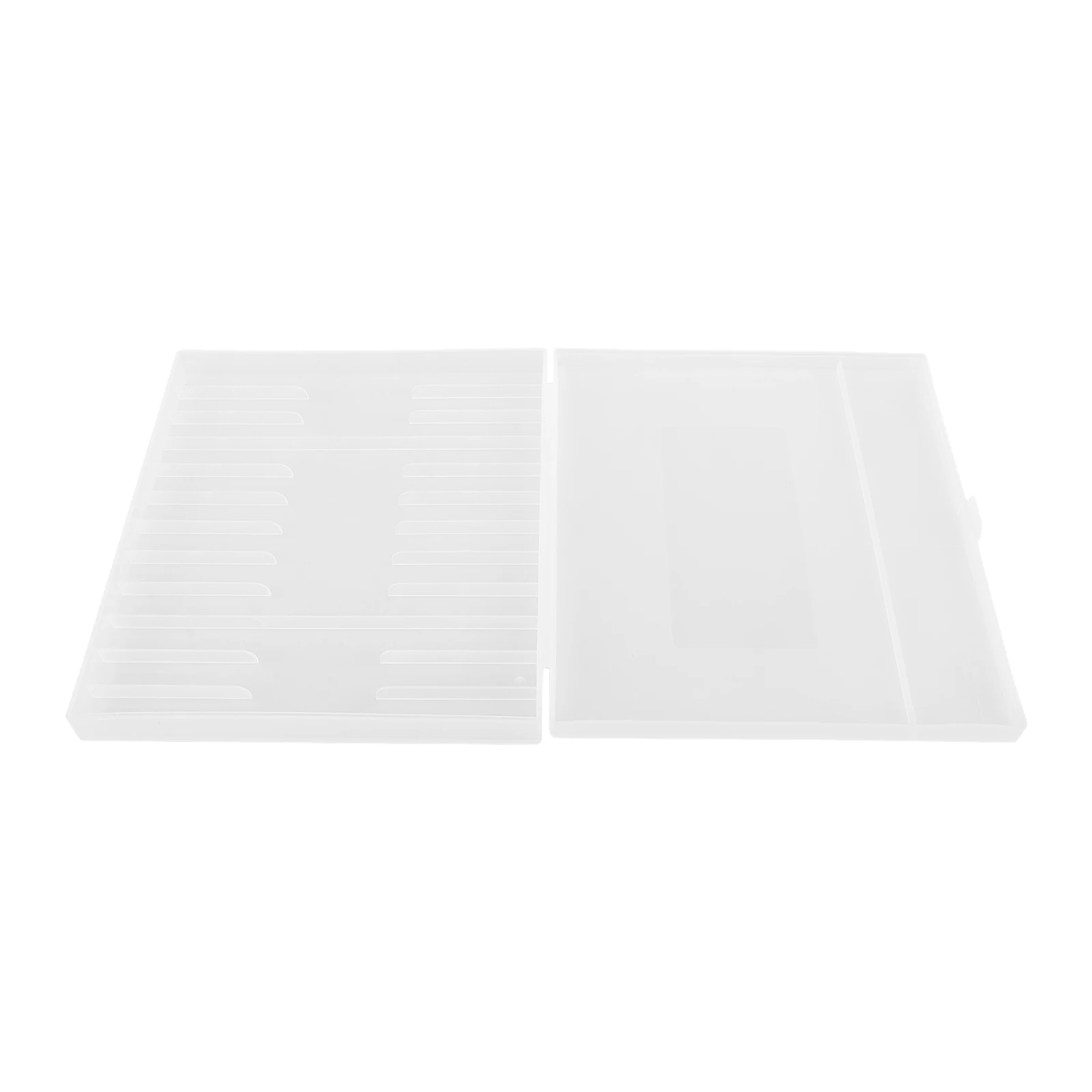 

Pen Case Small Hard Plastic Multi-Slot Pencil Box Portable Organizer for Fountain Ballpoint Signature Pens Convenient Storage