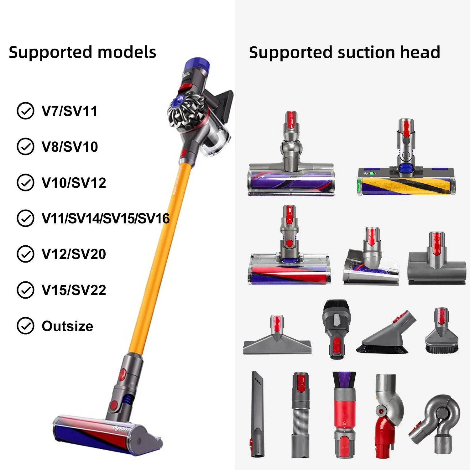 Suitable for Dyson Vacuum Cleaner V15/V12/V11/V10/V8/V7 Storage Rack Slim Expansion Bracket Mounting Frame Accessories