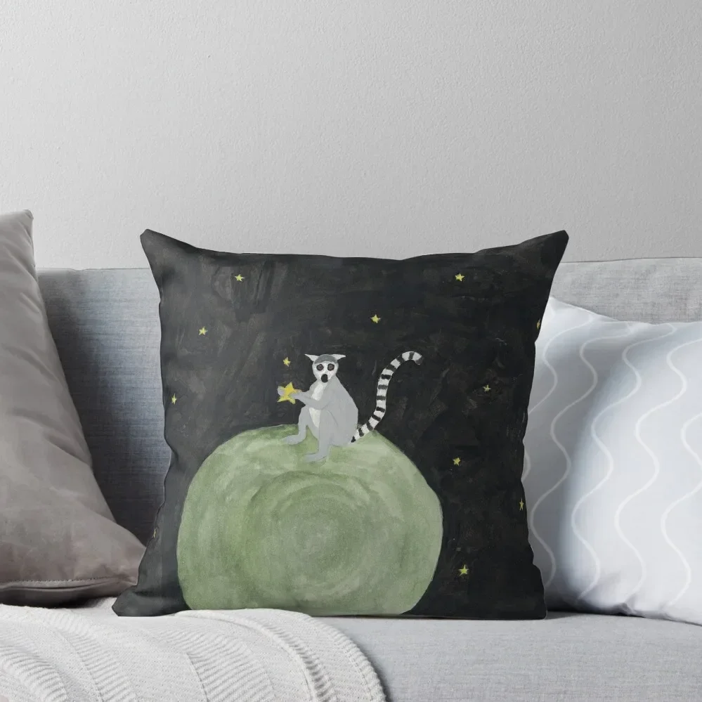 

Lemur Planet Throw Pillow luxury home accessories autumn decoration Christmas Pillows Elastic Cover For Sofa Pillow