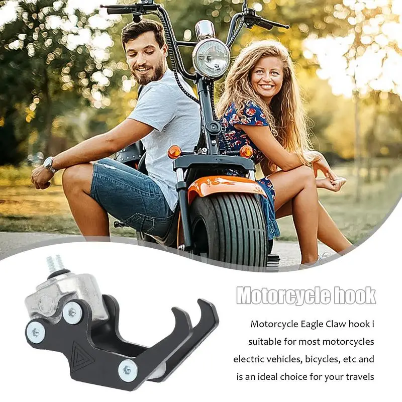 Motorcycle Luggage Helmet Double Hook Aluminum Alloy Mount Eagle Claw Shape Storage Hook Hanger Motorbike Scooter Helmet Holder