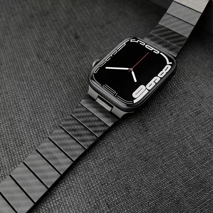 

Carbon Fiber Strap for Apple Watch 8 7 45mm 41mm Lightweight Bracelet Wristband For iWatch 6 5 4 3 SE 44mm 42mm 40mm 38mm Correa