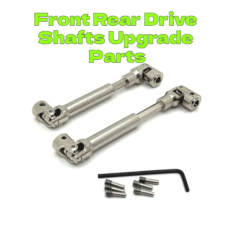 

WLtoys Metal Front Rear Drive Shafts Upgrade Parts For 104006 104010 104020 104026 1/10 Scale RC Racing Truck Crawler Car